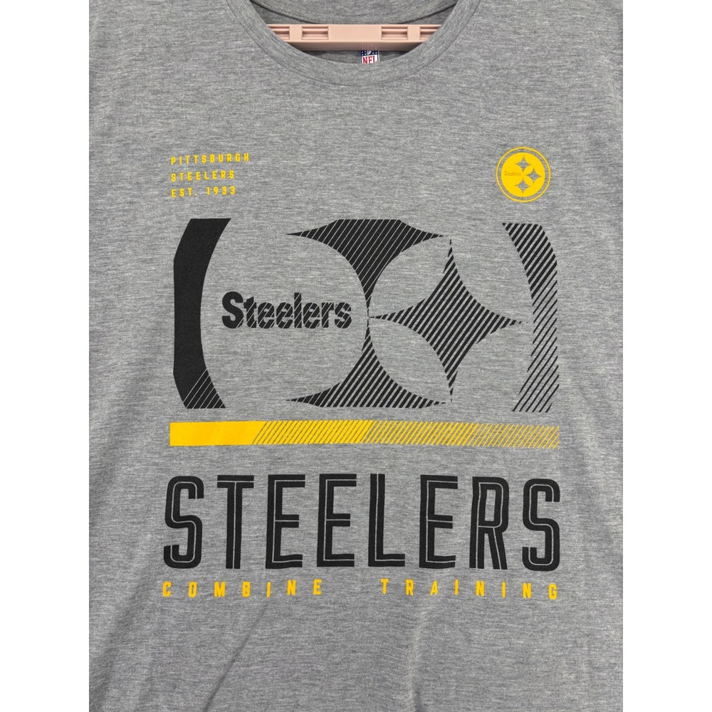 New Era Pittsburgh Steelers NFL Combine Training T-Shirt Gray Mens XXL 9W1MWFE6D